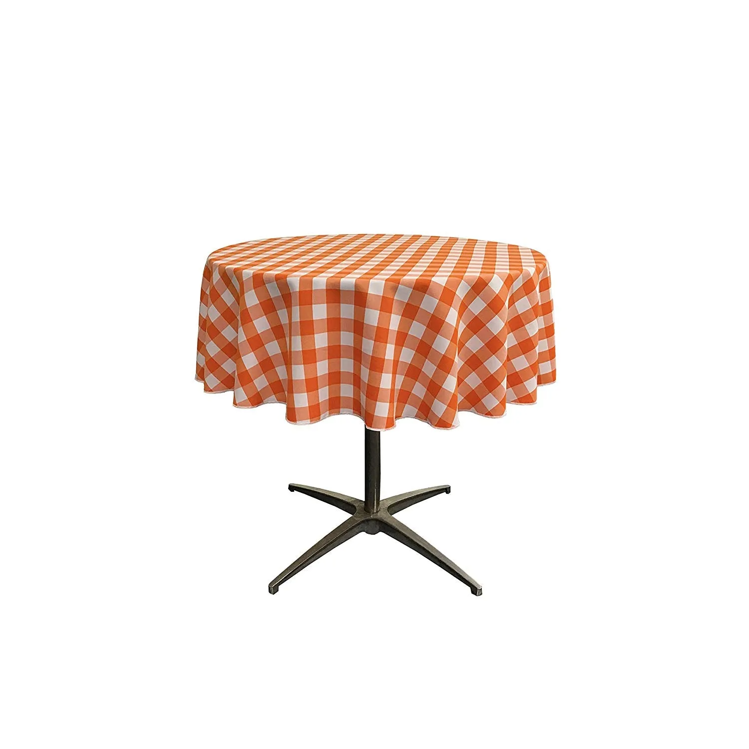 36" ROUND TABLECLOTH POLYESTER CHECKERED