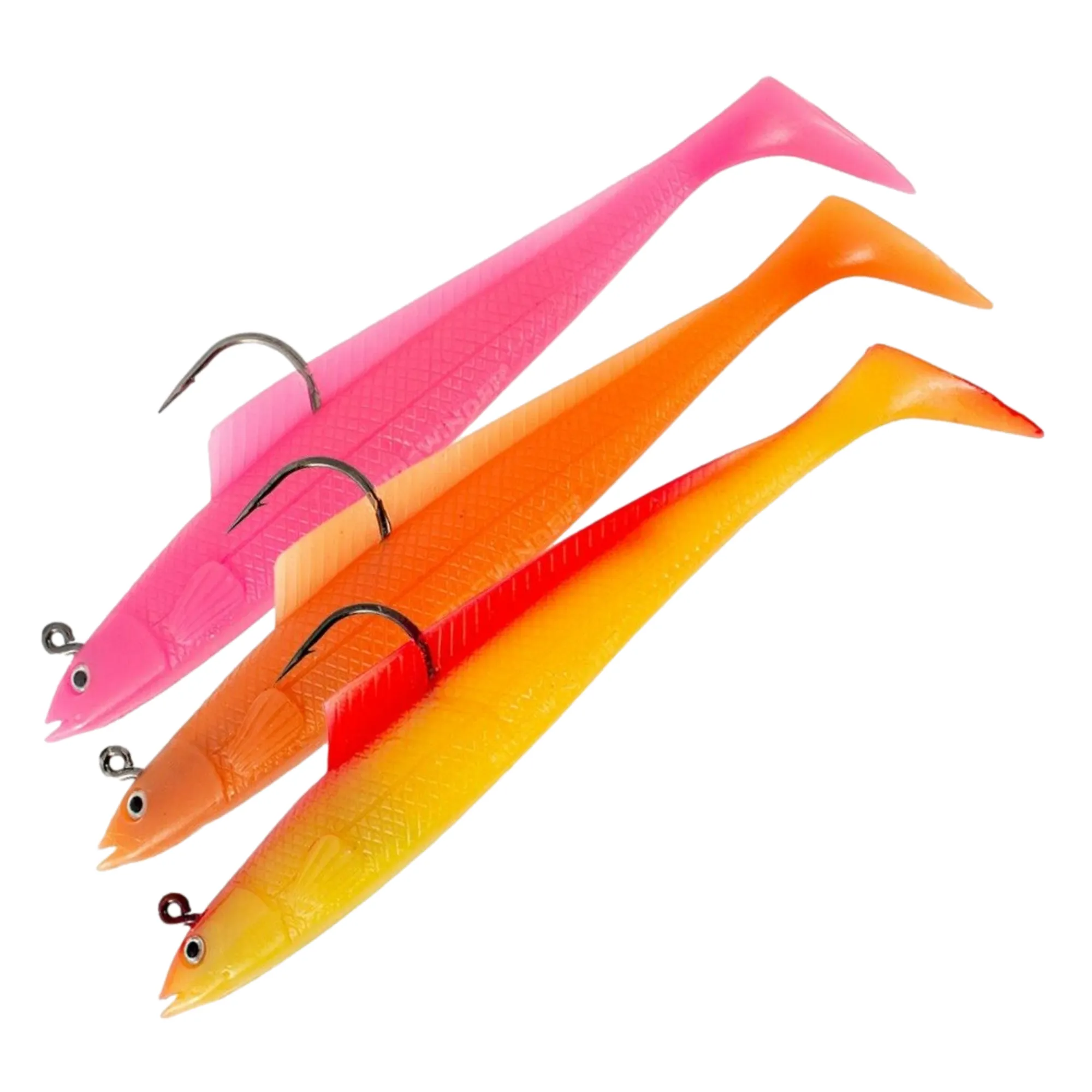3pk Sidewinder Super Solid / Holo Sandeels Cod Bass Ling 6 inch Sea Fishing
