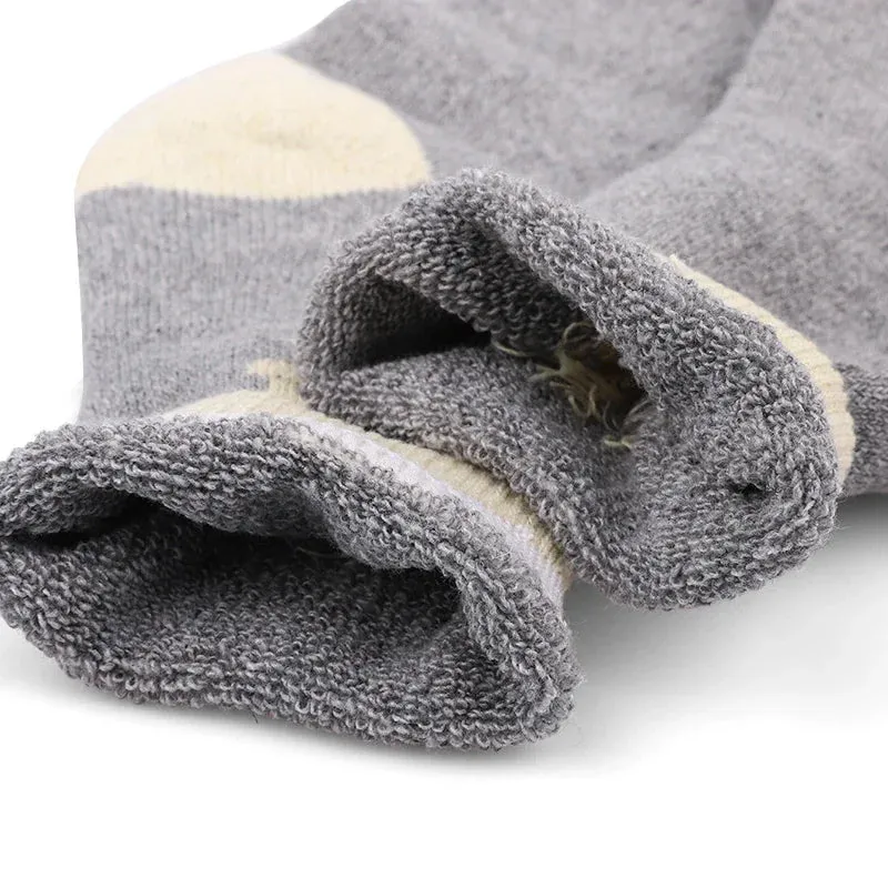5 Pairs Unisex Wool Socks Thick Winter Socks
