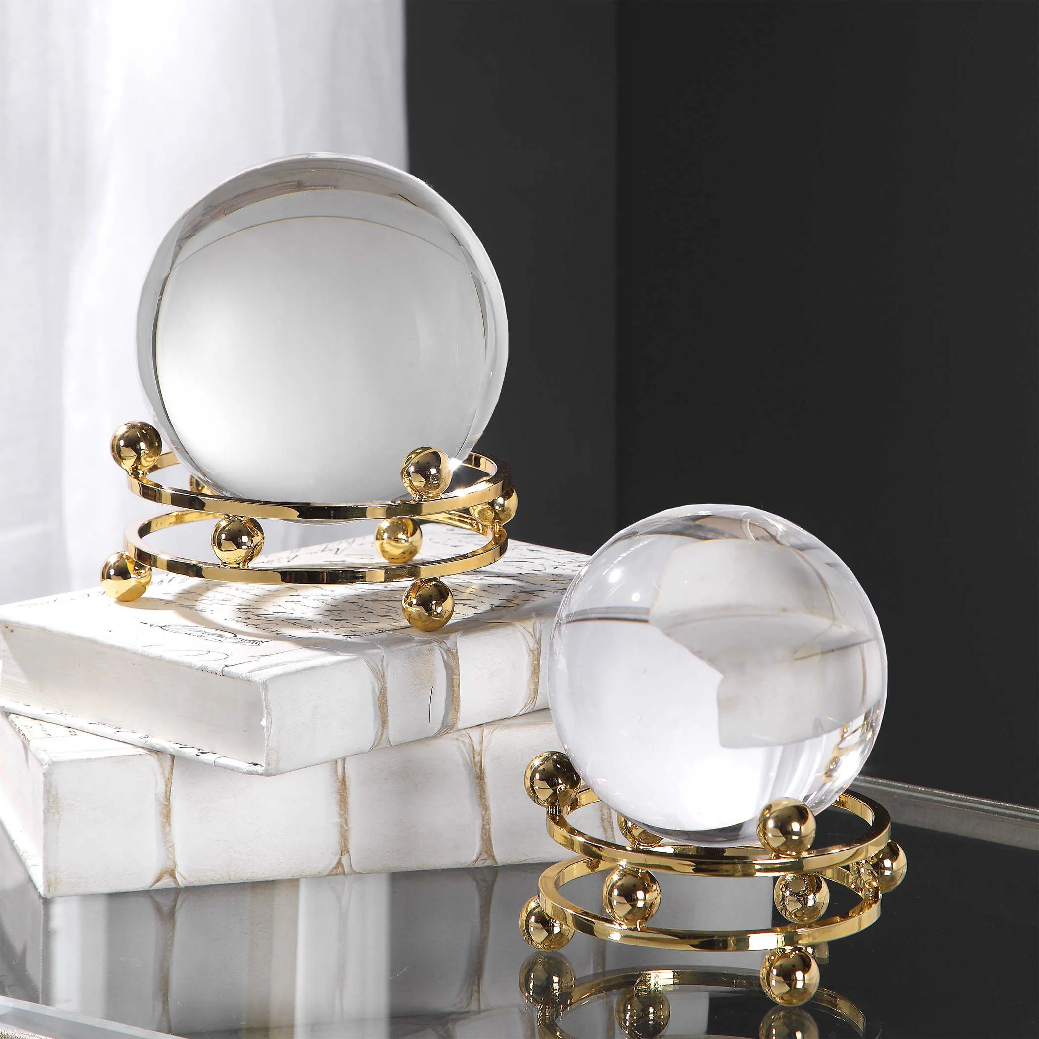 Alega Decorative Modern Spheres, Set of 2