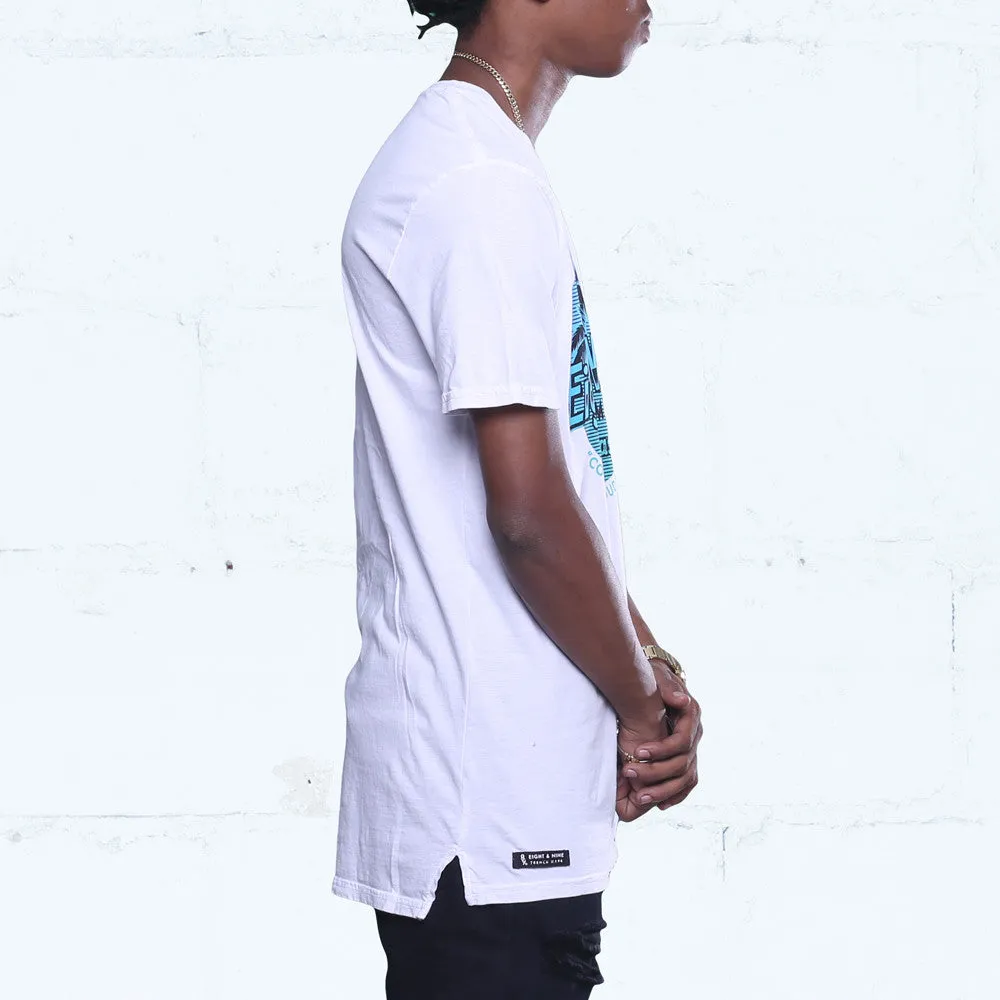 Bahamas Long Line T Shirt Ocean