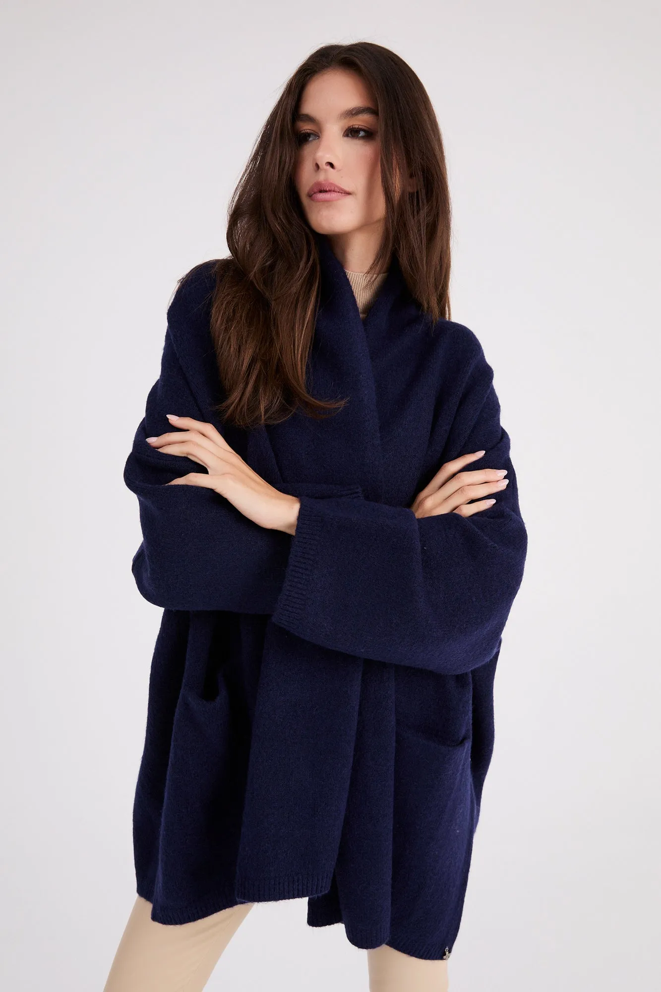   Beryll Cocoon Cardigan | Navy