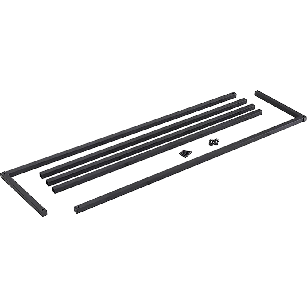 Black Industrial Steel Clothing Garment Rack – 50kg Capacity