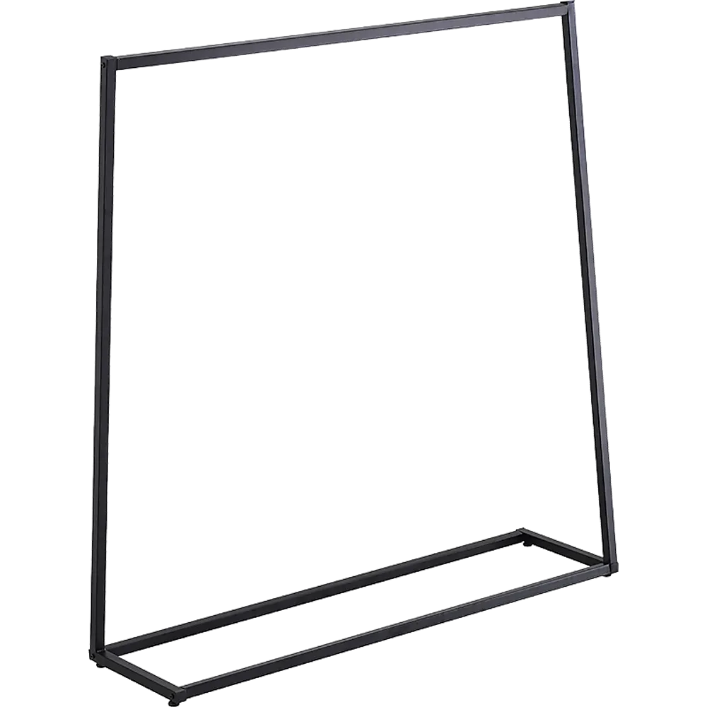 Black Industrial Steel Clothing Garment Rack – 50kg Capacity