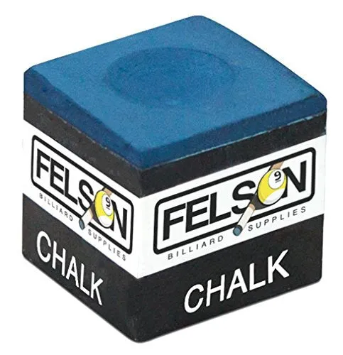 Box of 12 Blue Cubes of Pool Cue Chalk by Felson Billiard Supplies