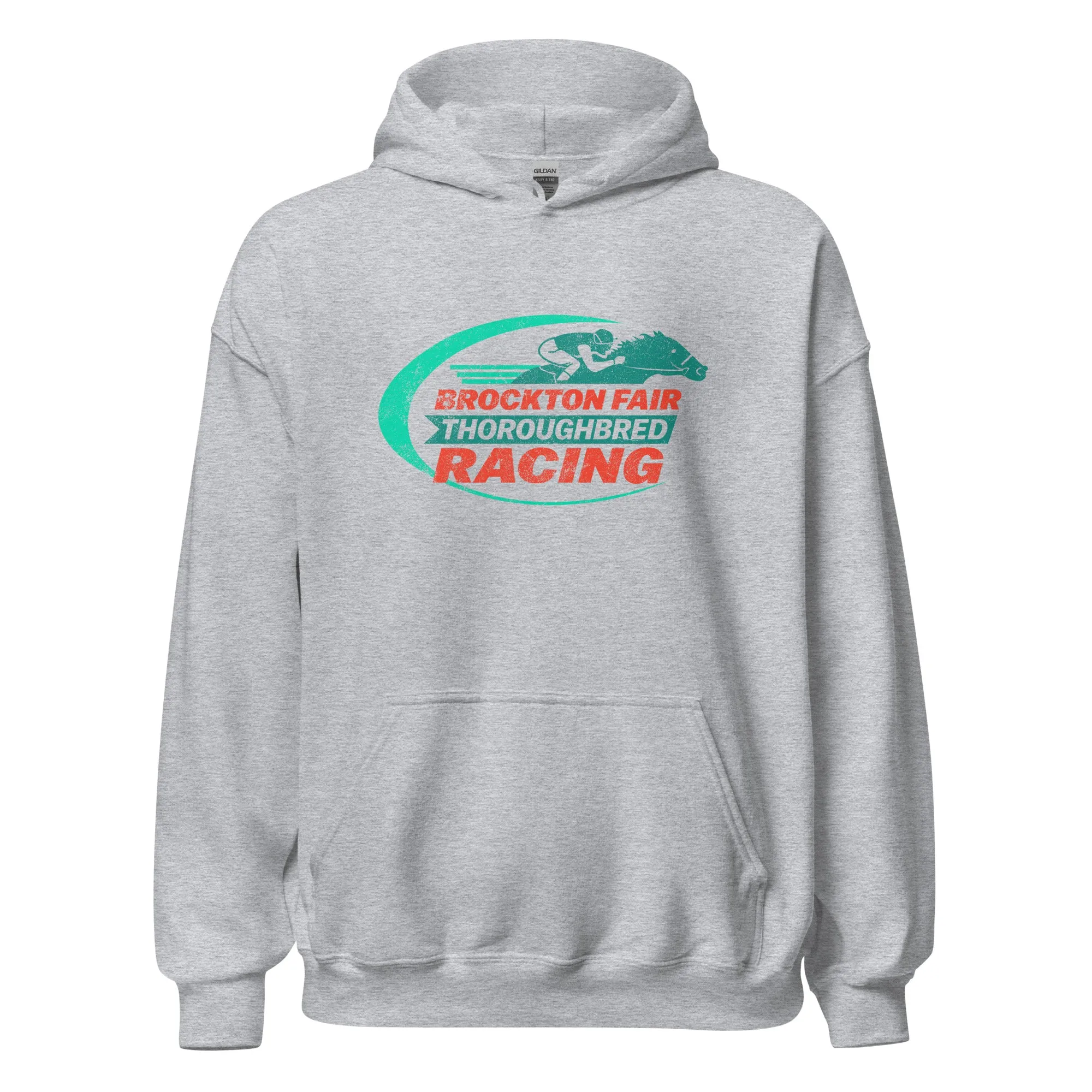 Brockton Fair Horse Racing Hoodie - Brockton, MA | Mens Womens Graphic Sweatshirt