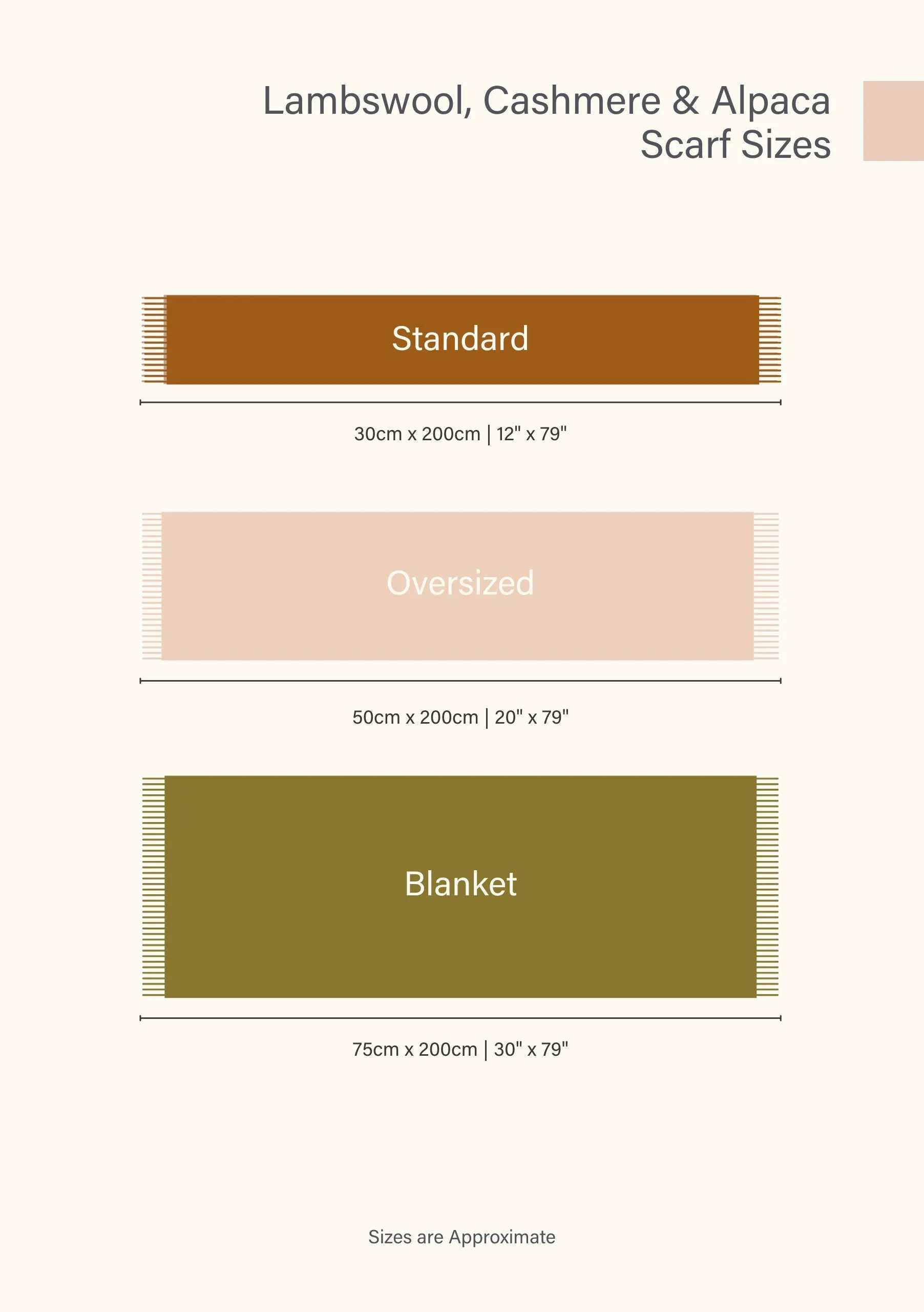 Cashmere Blanket Scarf in Oatmeal Melange