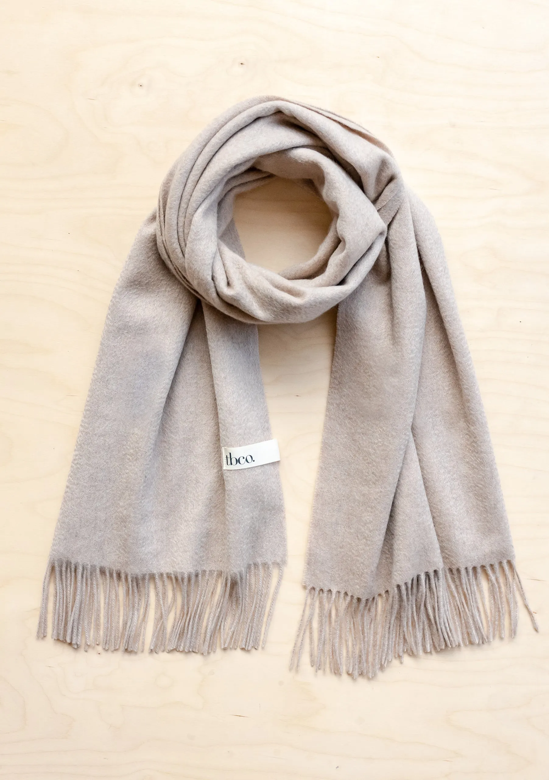 Cashmere Blanket Scarf in Oatmeal Melange