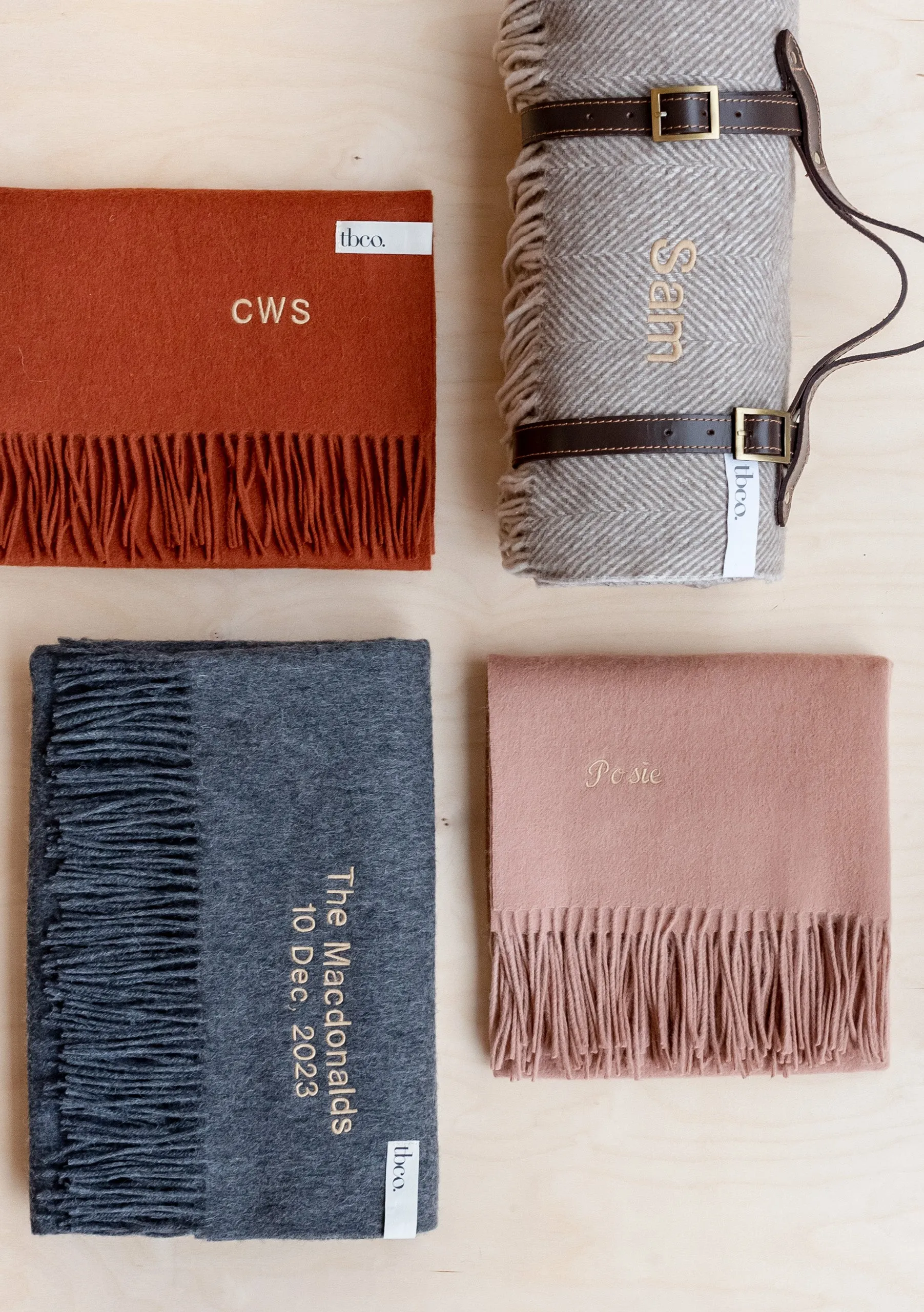 Cashmere Blanket Scarf in Oatmeal Melange