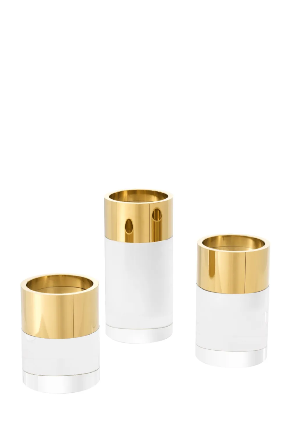 Crystal Candle Holder Set (3) | Eichholtz Sierra