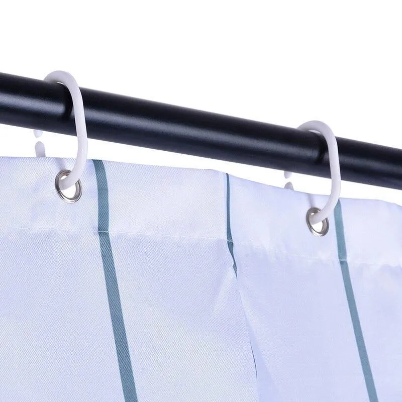 Funny Black Cat Shower Curtain Waterproof Polyester Bathroom Curtain