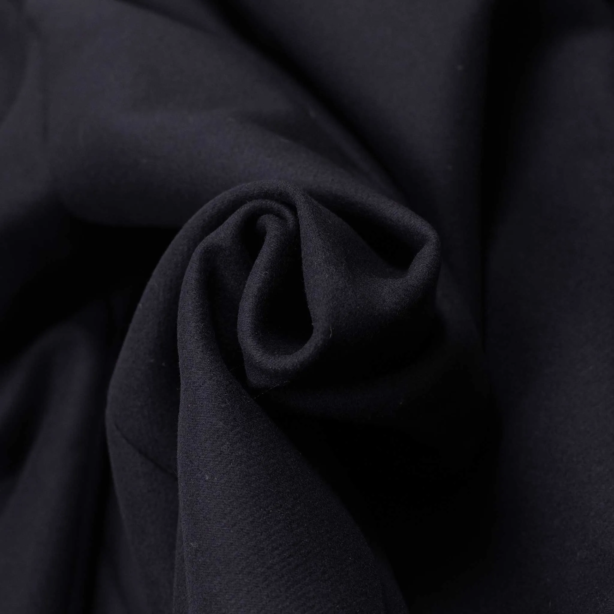 Giorgio double breasted overcoat in navy broken herringbone wool