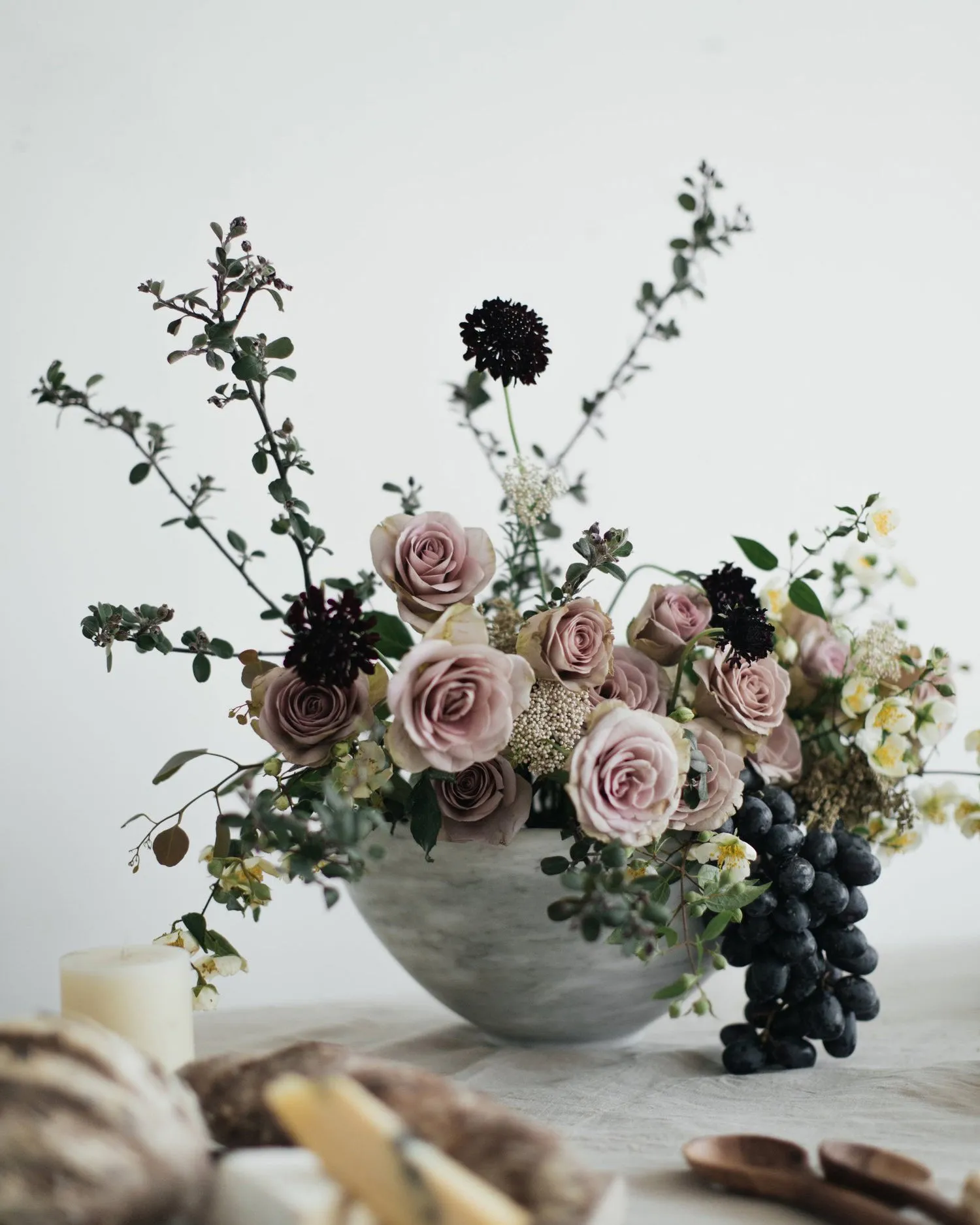 Hand Carved Bowls in White Marble - Multiple Sizes