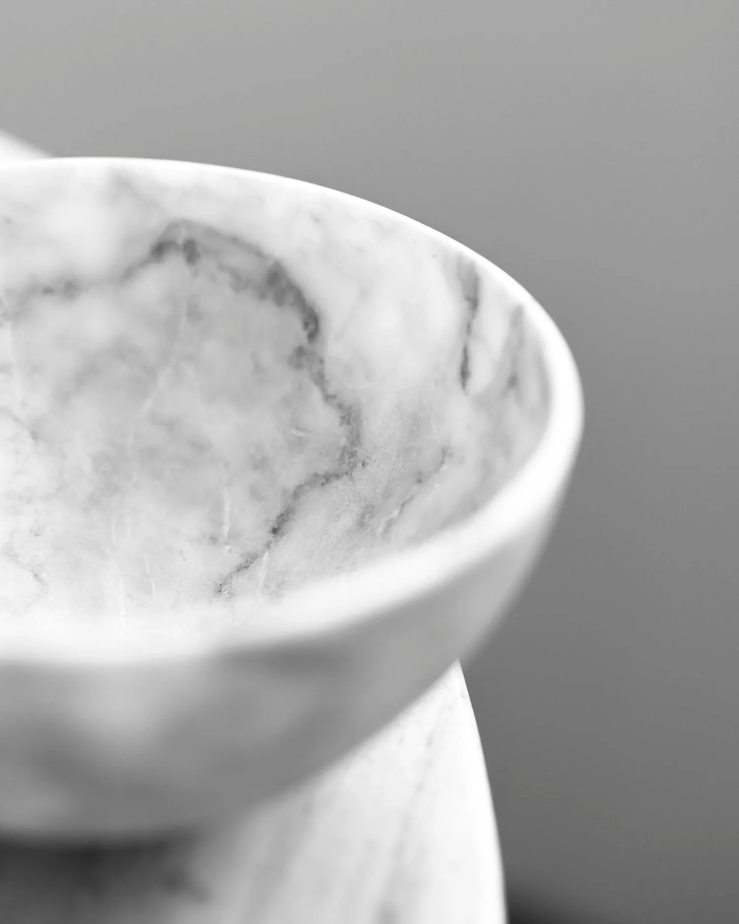 Hand Carved Bowls in White Marble - Multiple Sizes