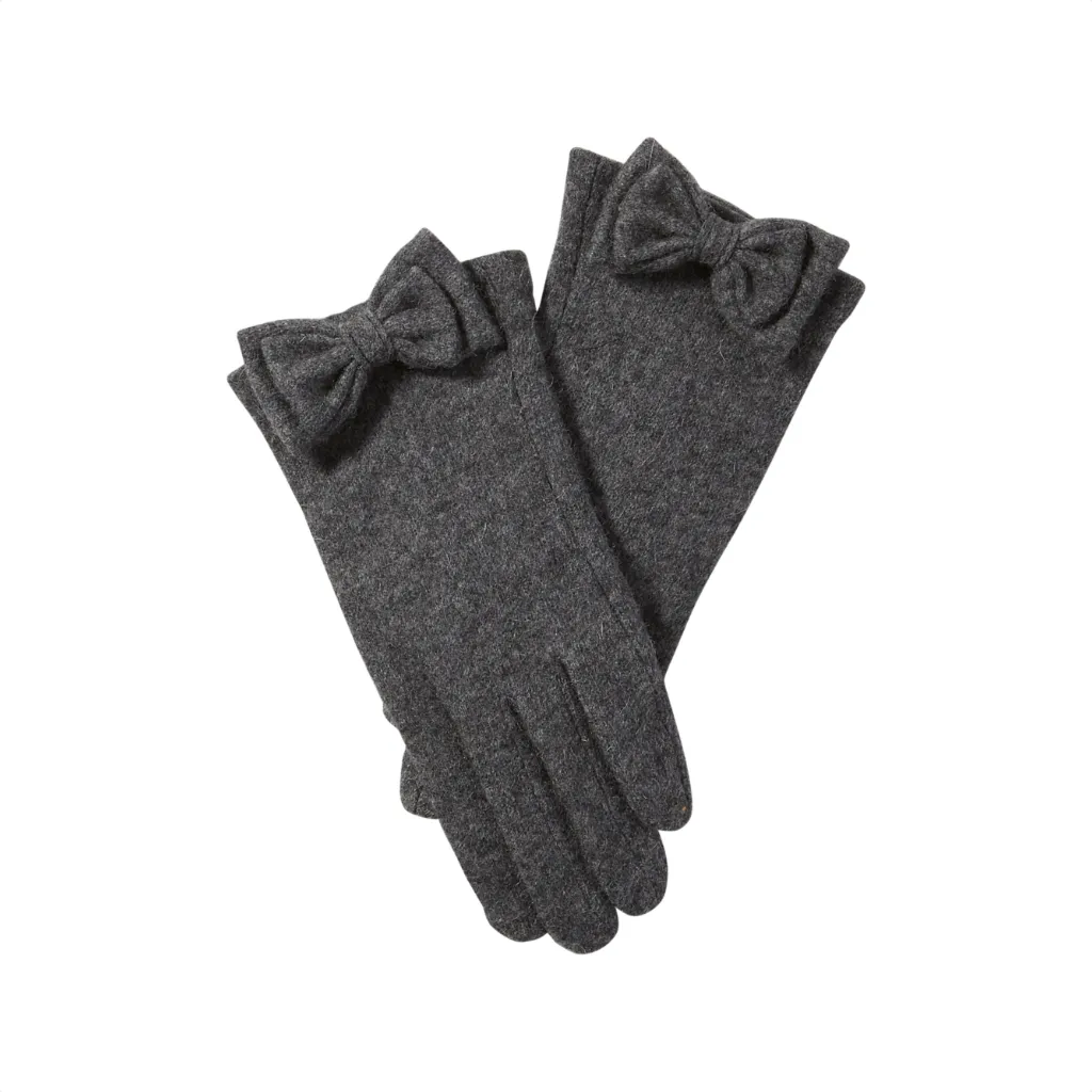 Harper Wool Bow Gloves - Womens