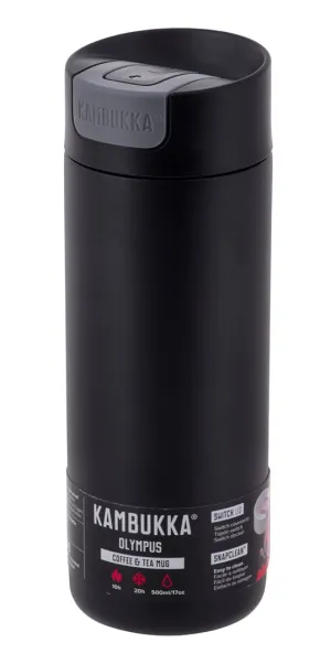 Kambukka Olympus Matte Black - Thermal Mug, 500 Ml