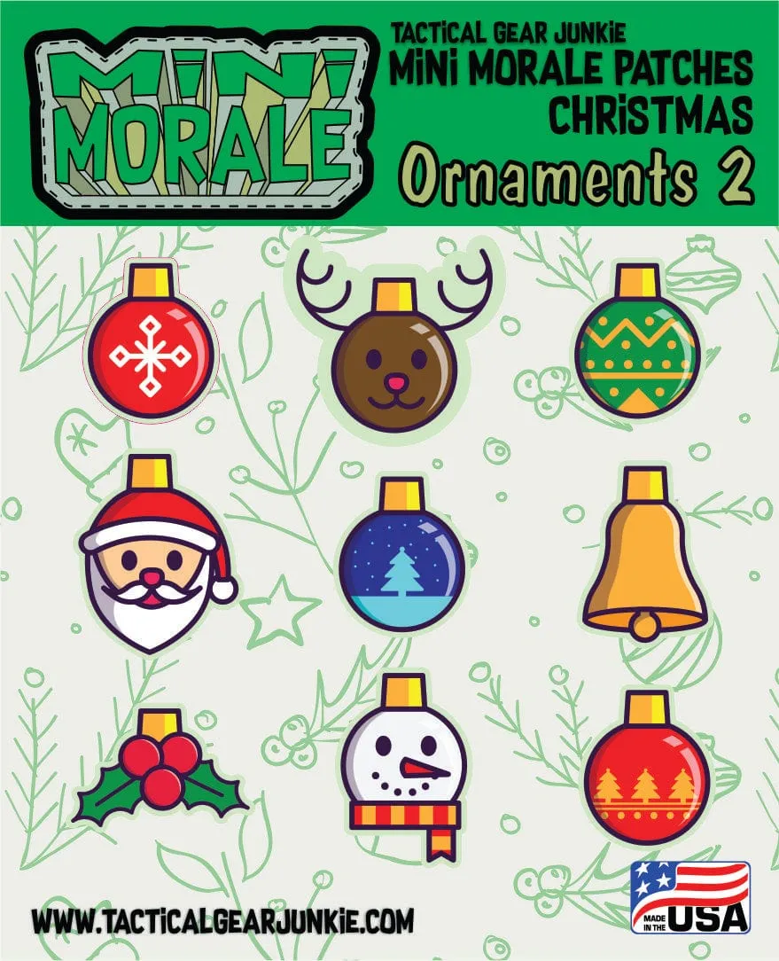 Mini Morale - Christmas Ornament Patch Pack 2