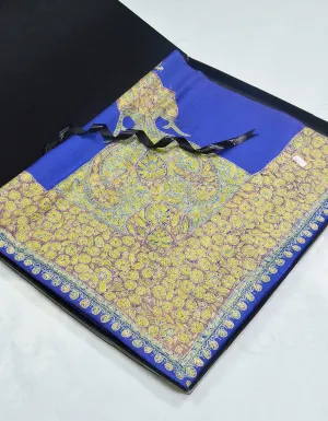 Mussar Rumaal Large Naqsha Blue RL00969