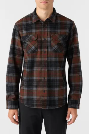ONeill DUNE FLANNEL STANDARD FIT LONG SLEEVE SHIRT - CARAFE