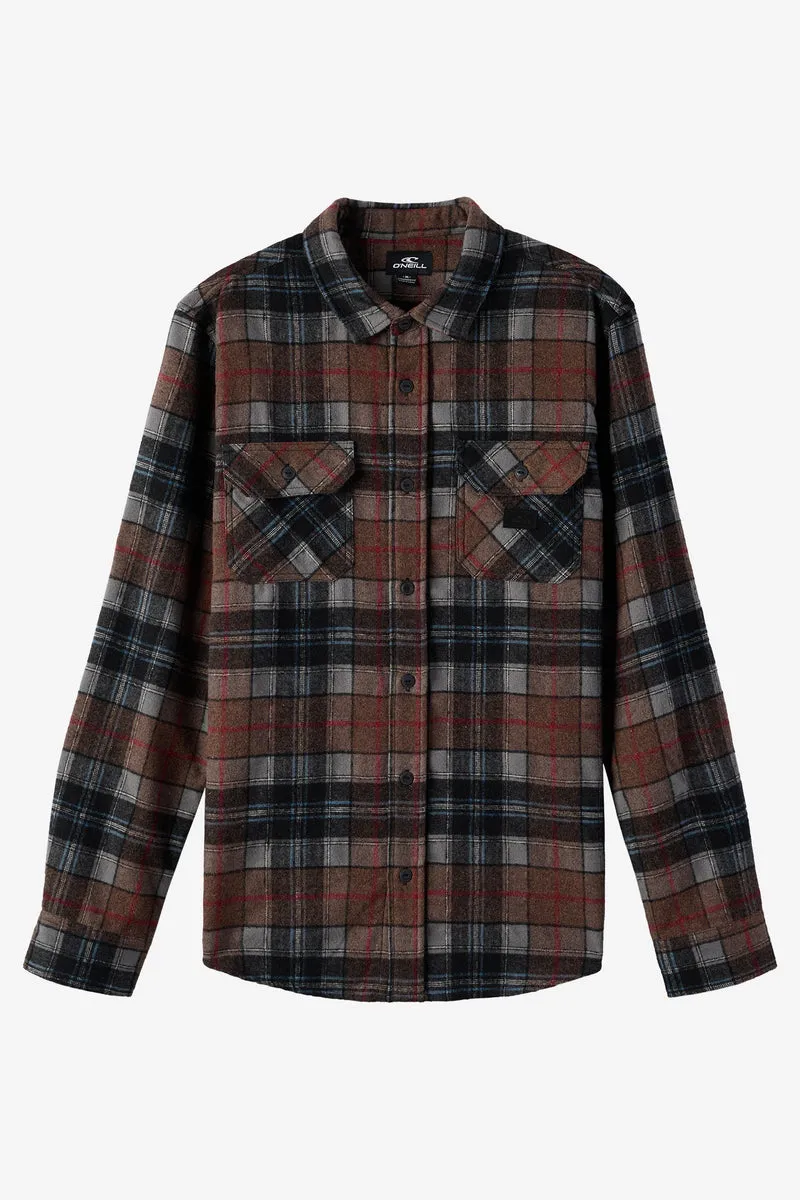 ONeill DUNE FLANNEL STANDARD FIT LONG SLEEVE SHIRT - CARAFE