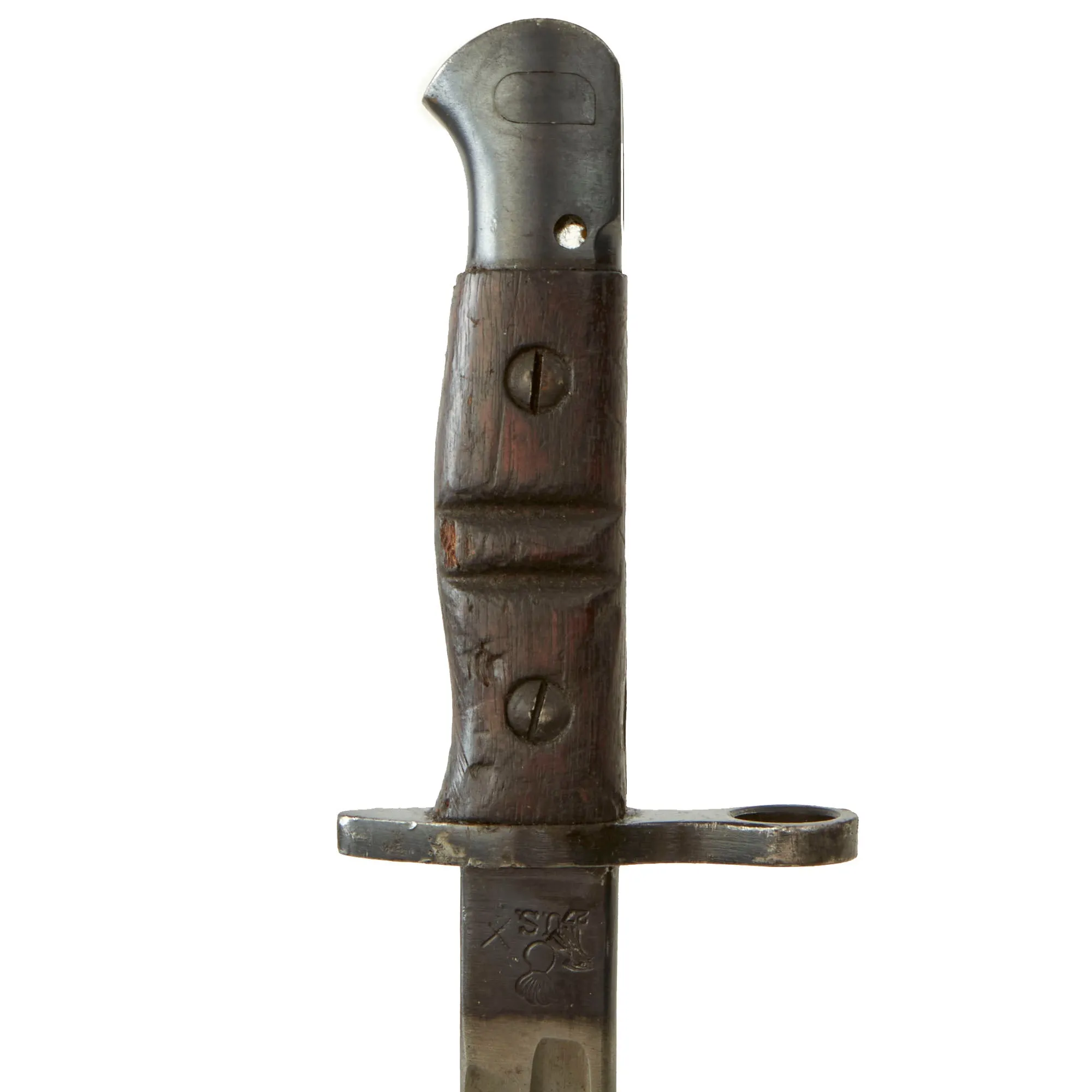 Original U.S. WWI M1917 Enfield Rifle & Trench Gun Bayonet by Remington with Scabbard - Dated 1918