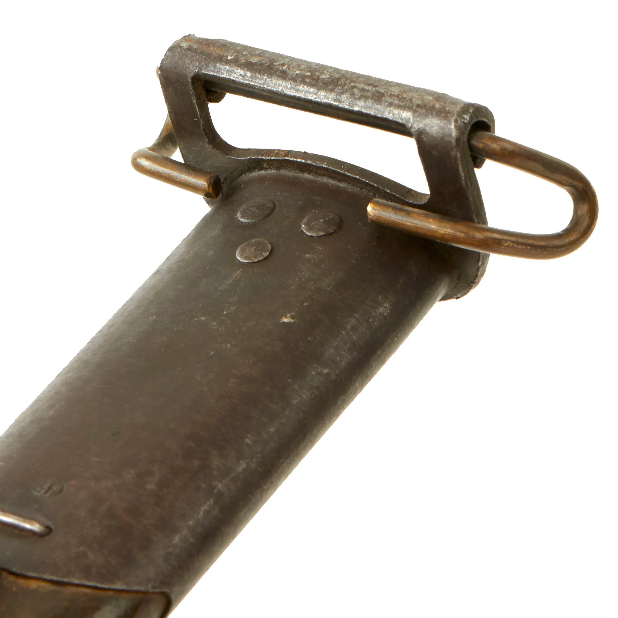 Original U.S. WWI M1917 Enfield Rifle & Trench Gun Bayonet by Remington with Scabbard - Dated 1918