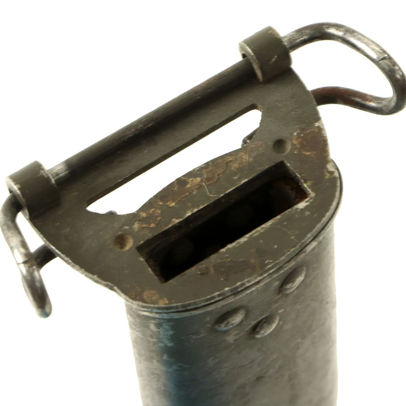 Original U.S. WWI M1917 Enfield Rifle Bayonet by Remington with Modified Maxim Patent Scabbard