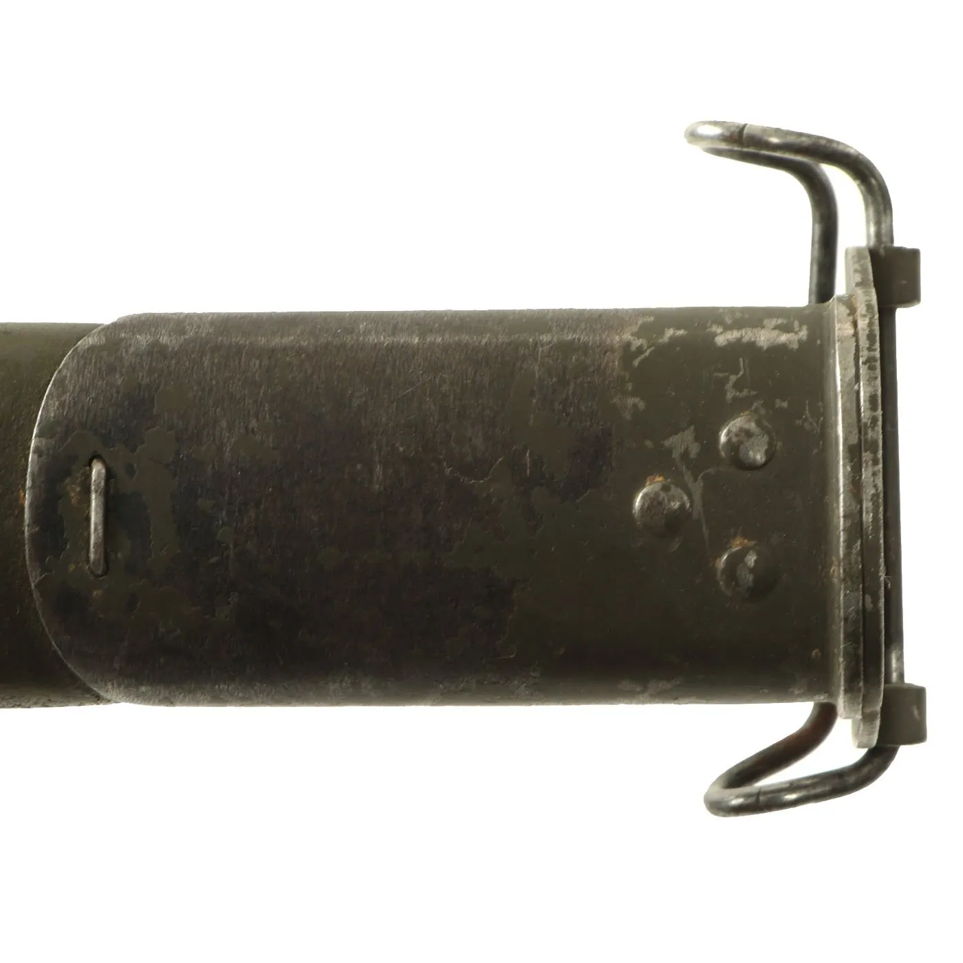 Original U.S. WWI M1917 Enfield Rifle Bayonet by Remington with Modified Maxim Patent Scabbard