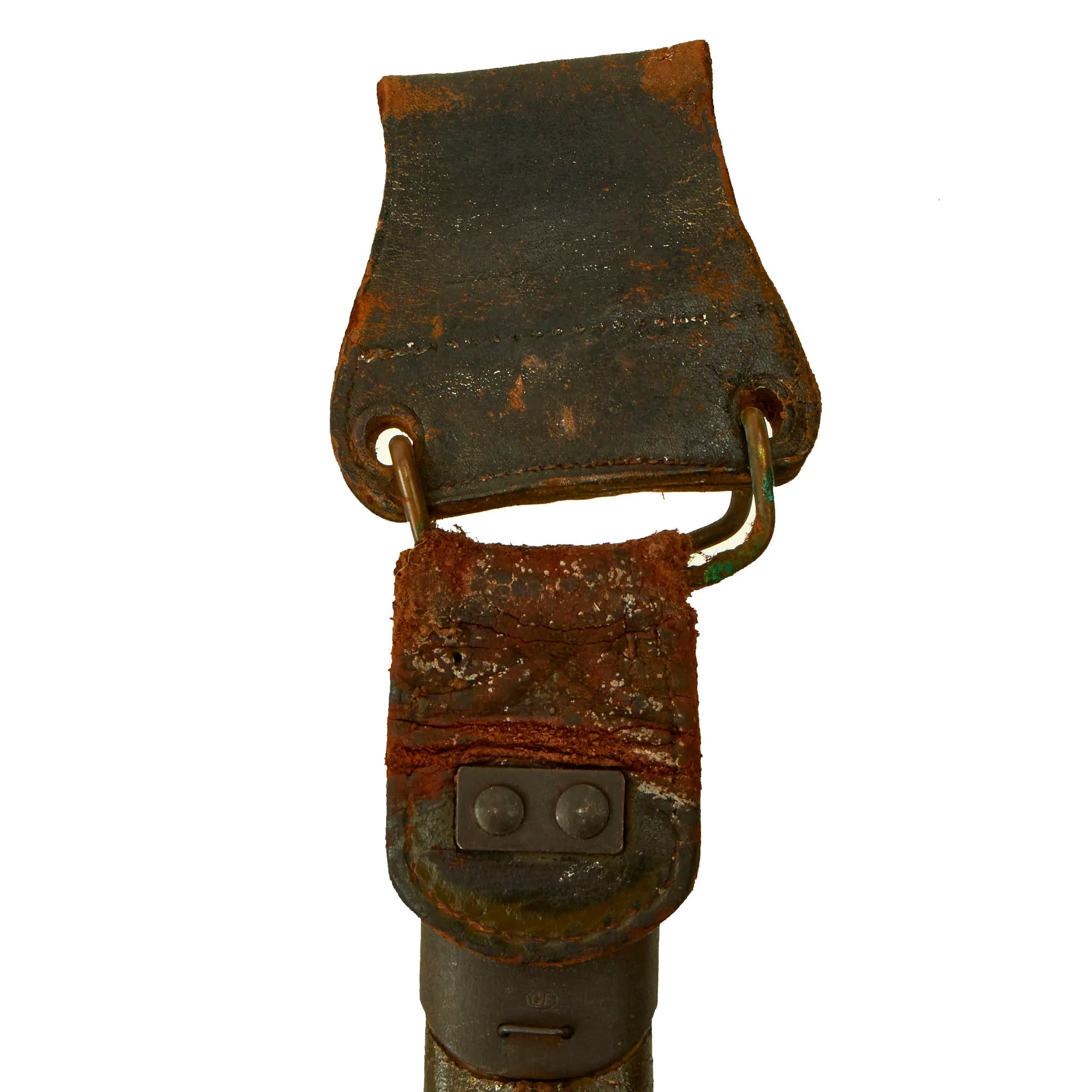 Original U.S. WWI M1917 Trench Gun Bayonet by Remington with First Pattern Scabbard & Belt Loop