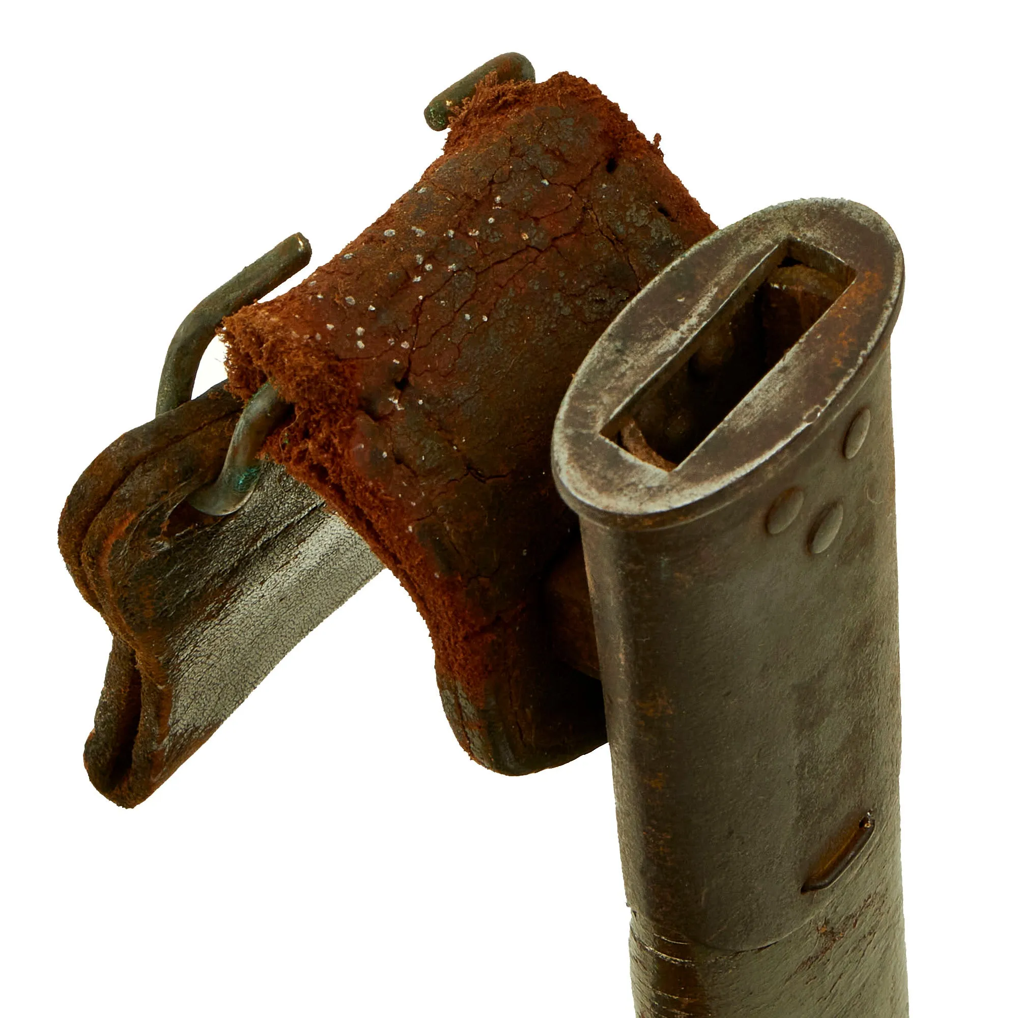 Original U.S. WWI M1917 Trench Gun Bayonet by Remington with First Pattern Scabbard & Belt Loop