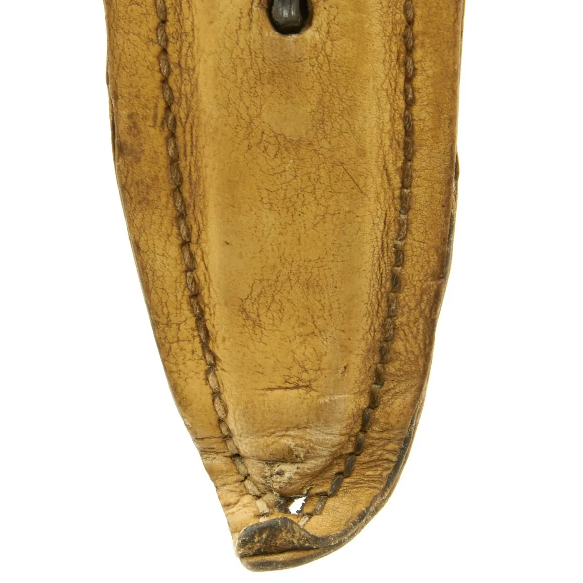 Original U.S. WWI Model 1918 Mark I Trench Knife by AU LION with Scabbard in Custom Leather Frog