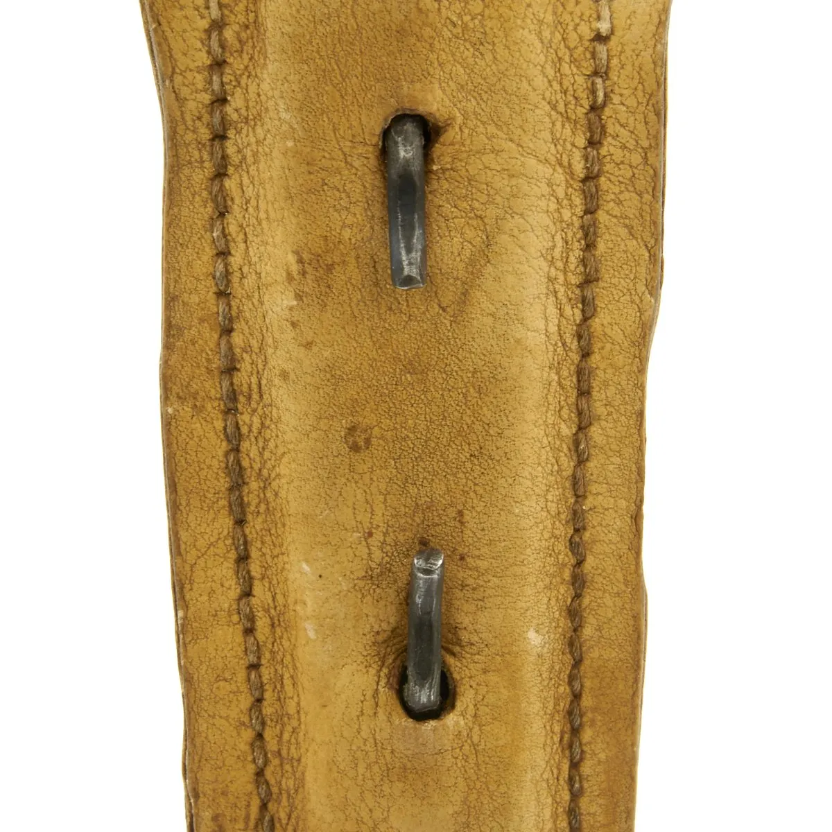 Original U.S. WWI Model 1918 Mark I Trench Knife by AU LION with Scabbard in Custom Leather Frog