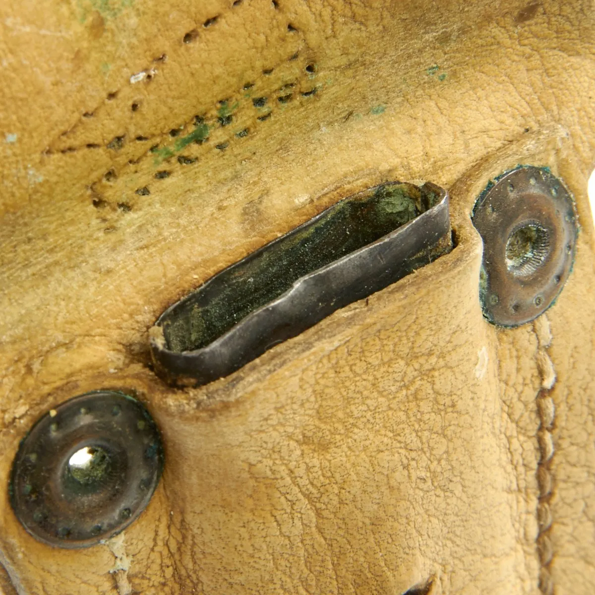 Original U.S. WWI Model 1918 Mark I Trench Knife by AU LION with Scabbard in Custom Leather Frog