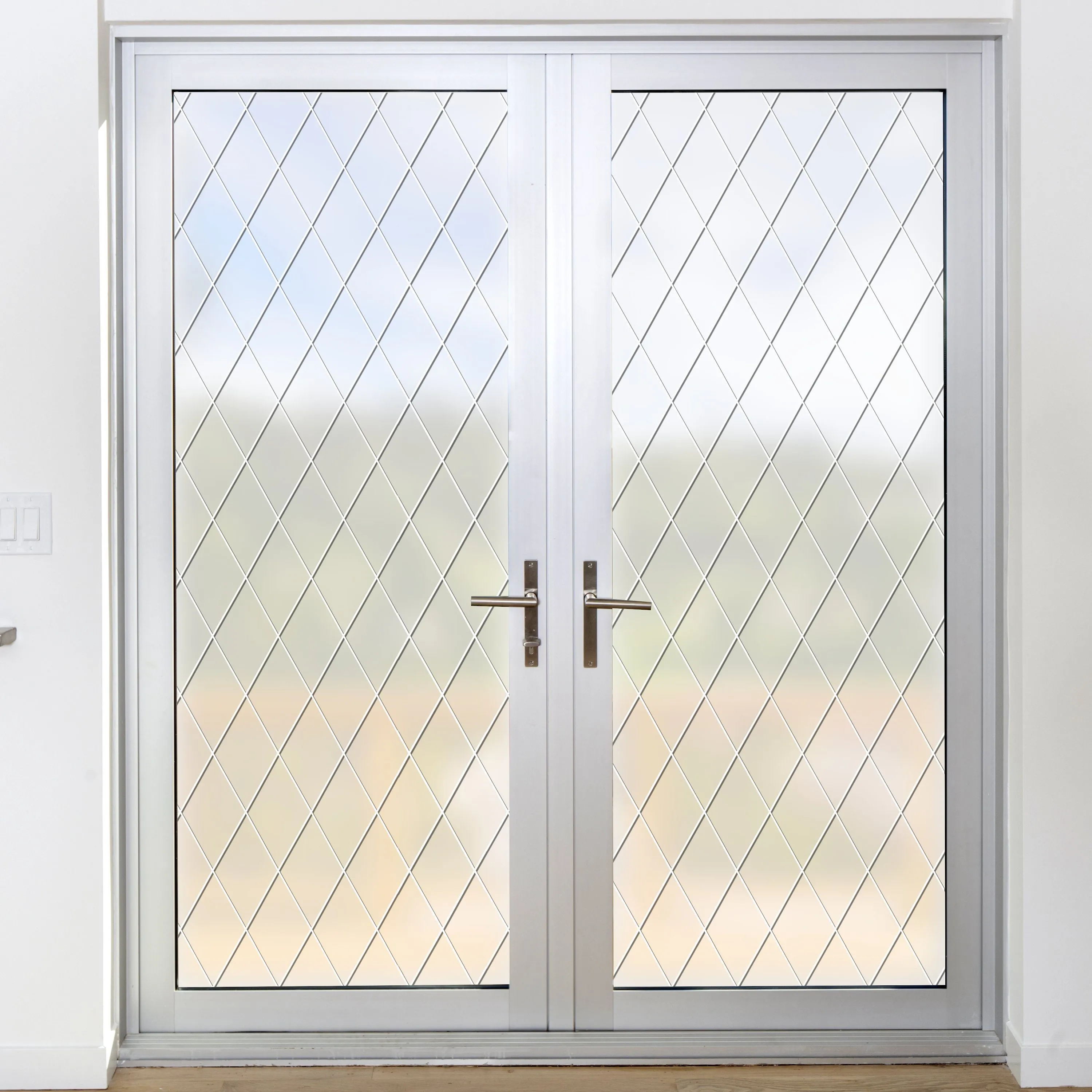 Orleans Leaded Glass | Privacy or See Thru  (Static Cling)