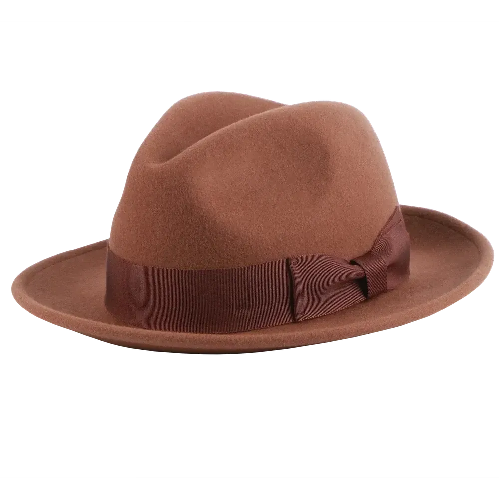 Pablo 2.0 | Mens Wool Felt Pinch Front Fedora Hat