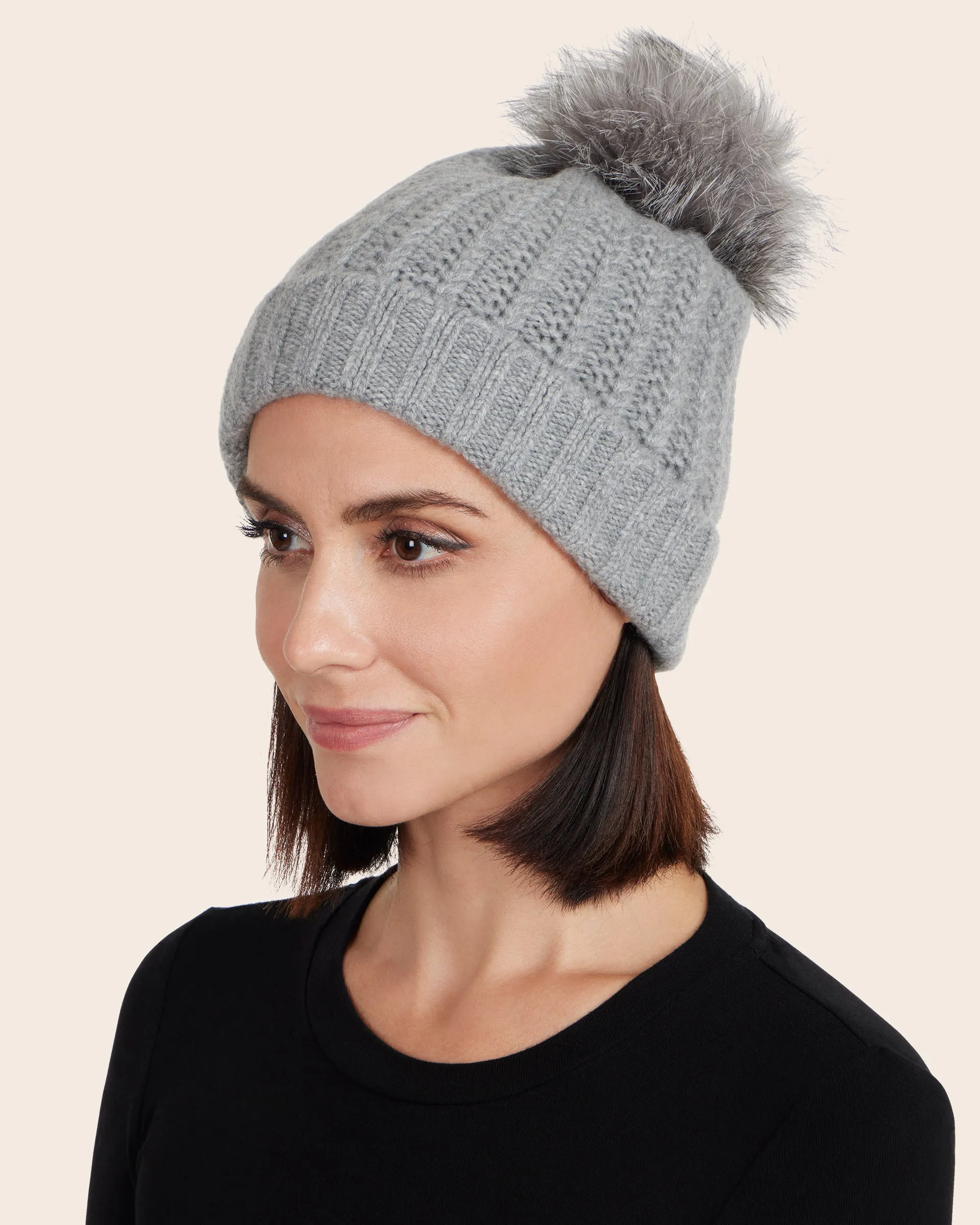 Pomerano Cashmere PomPom Beanie