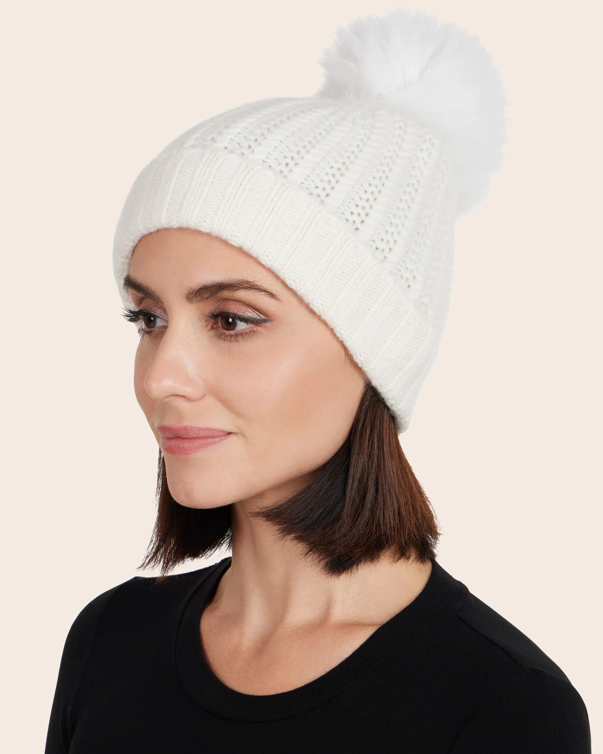 Pomerano Cashmere PomPom Beanie