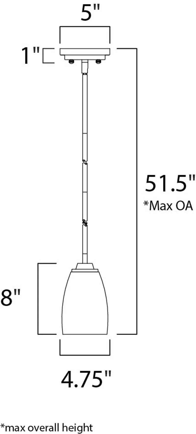 Rocco 4.75" Single Light Mini-Pendant in Polished Chrome