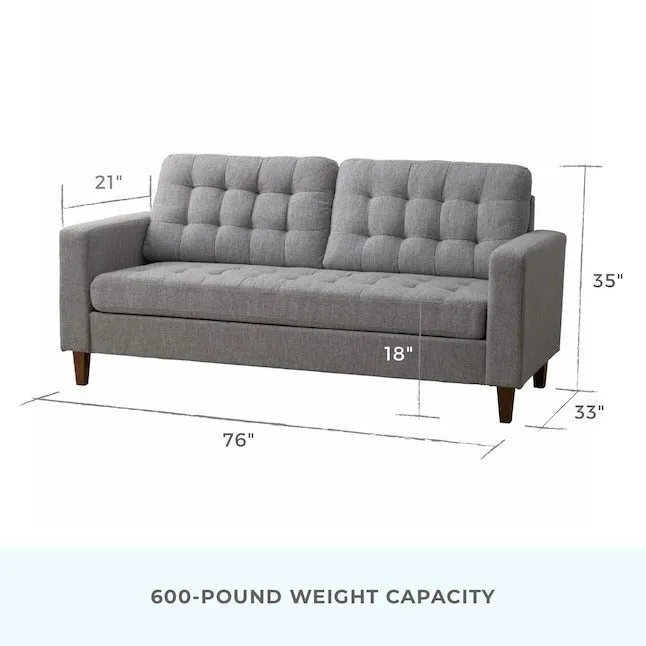 Rommi 3 Seater Fabric Sofa For Living Room