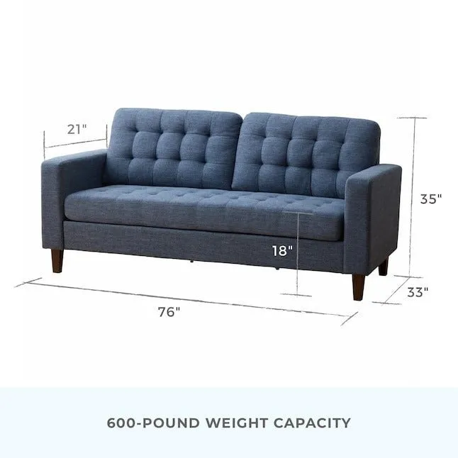 Rommi 3 Seater Fabric Sofa For Living Room