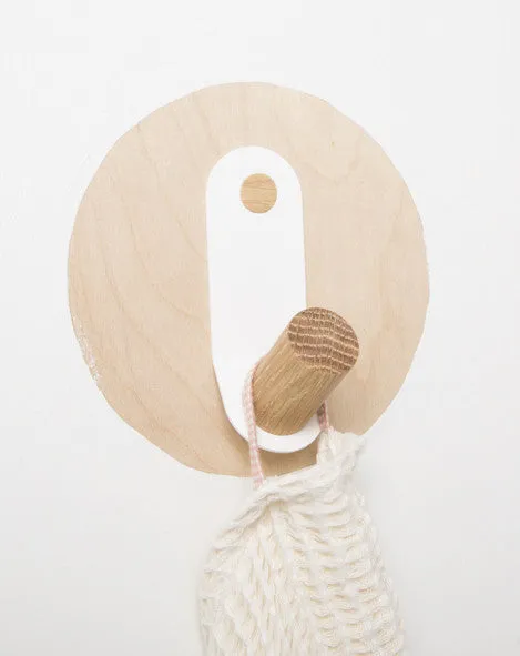 Simple White Oak Hook Multiple Sizes