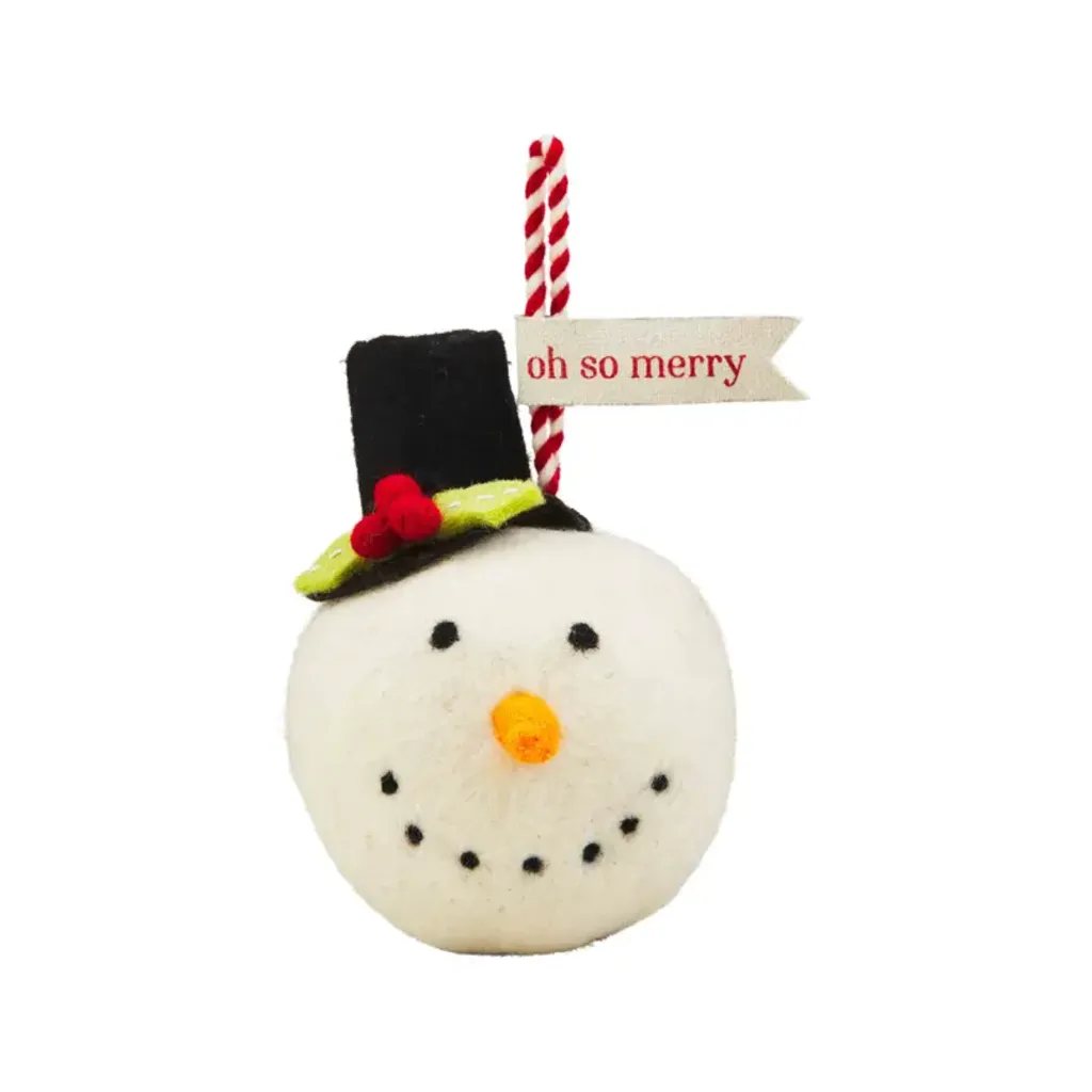 Snowman Ball Ornament