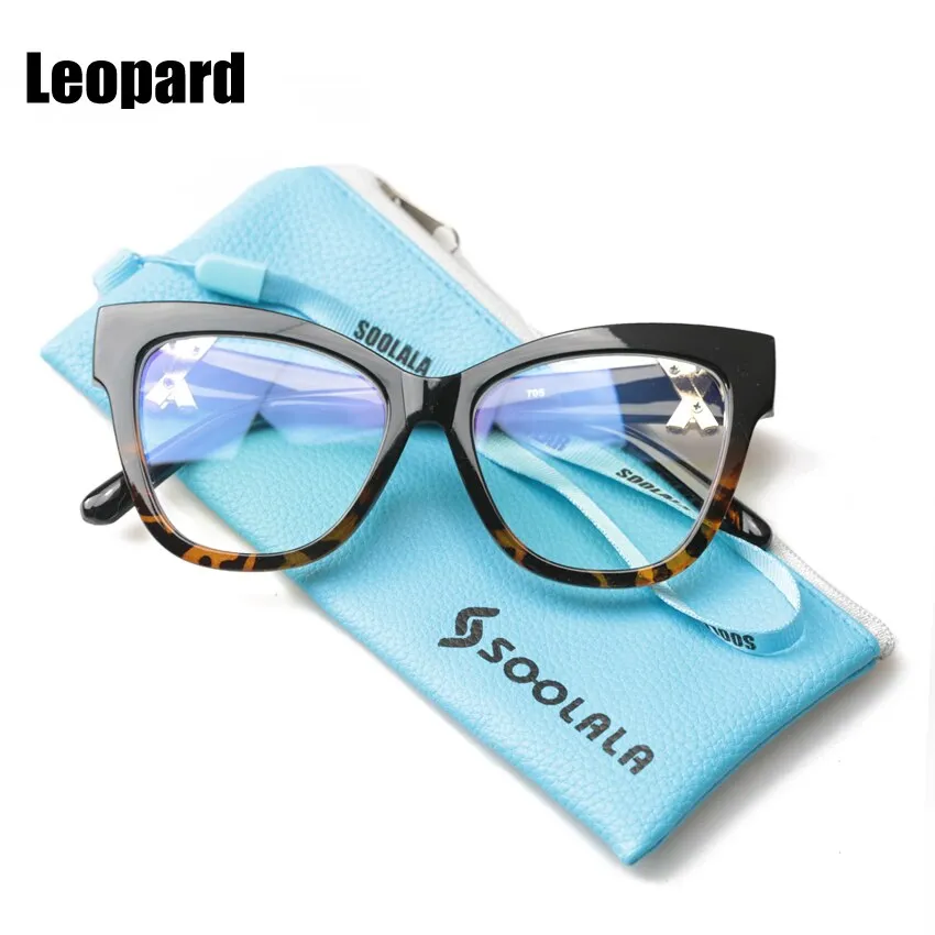 Soolala Women's Full Rim Polycarbonate Cat Eye Reading Glasses 1770