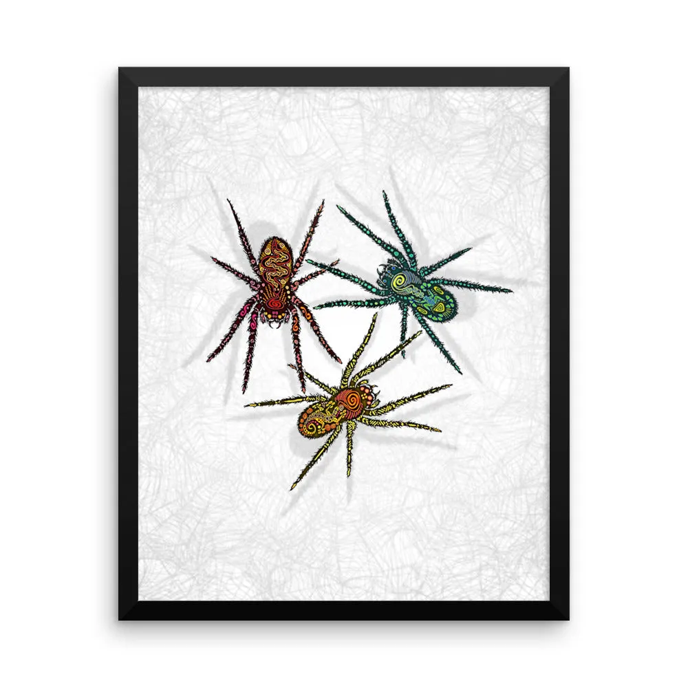 SPIDERS Framed poster