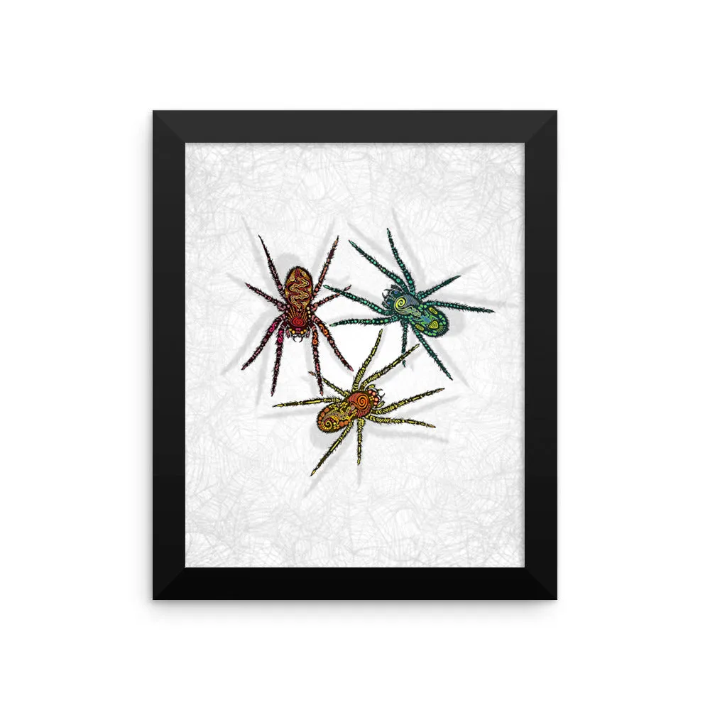 SPIDERS Framed poster