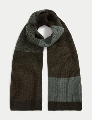 Striped Knitted Scarf