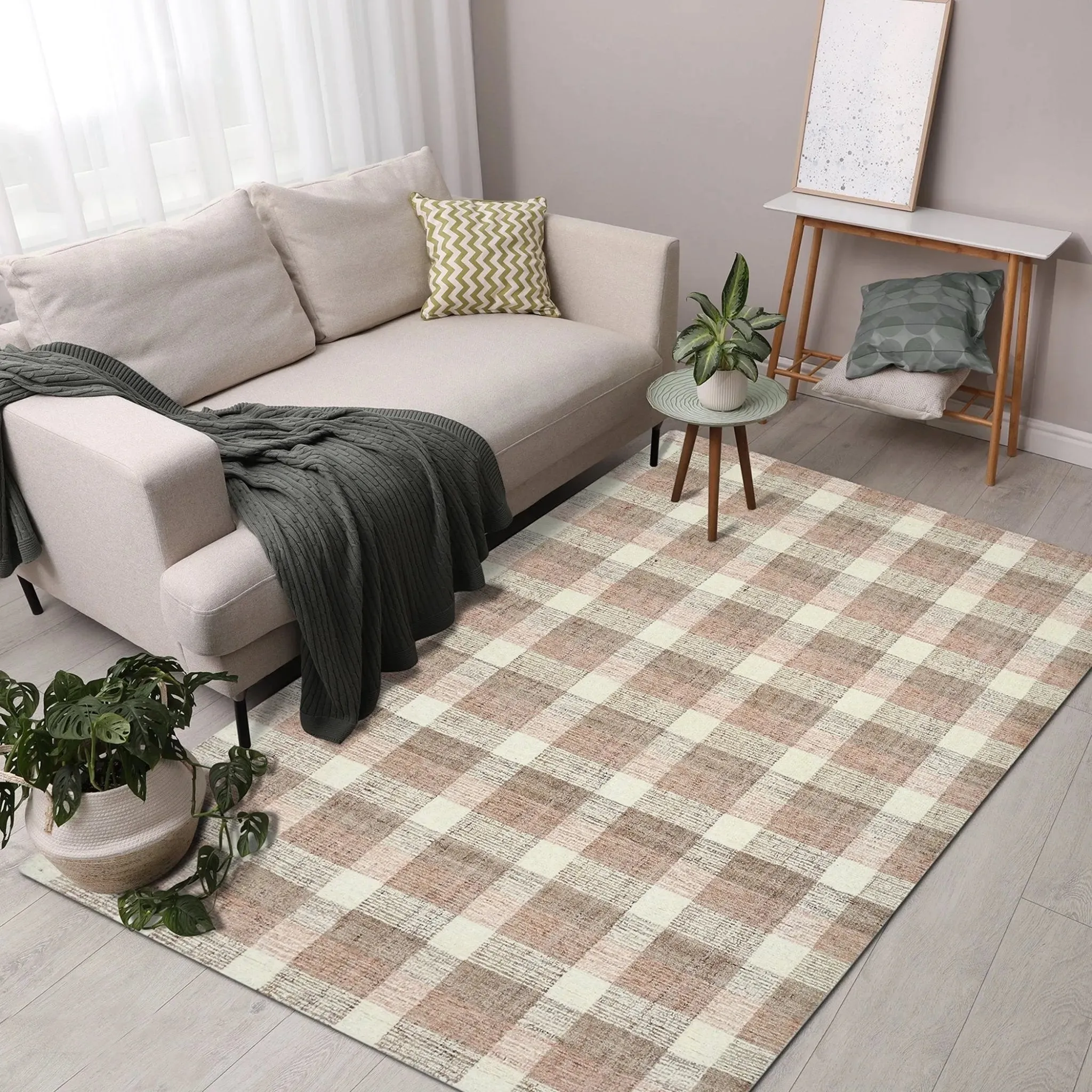 Tartan TRA-14 Rose Gold Rug