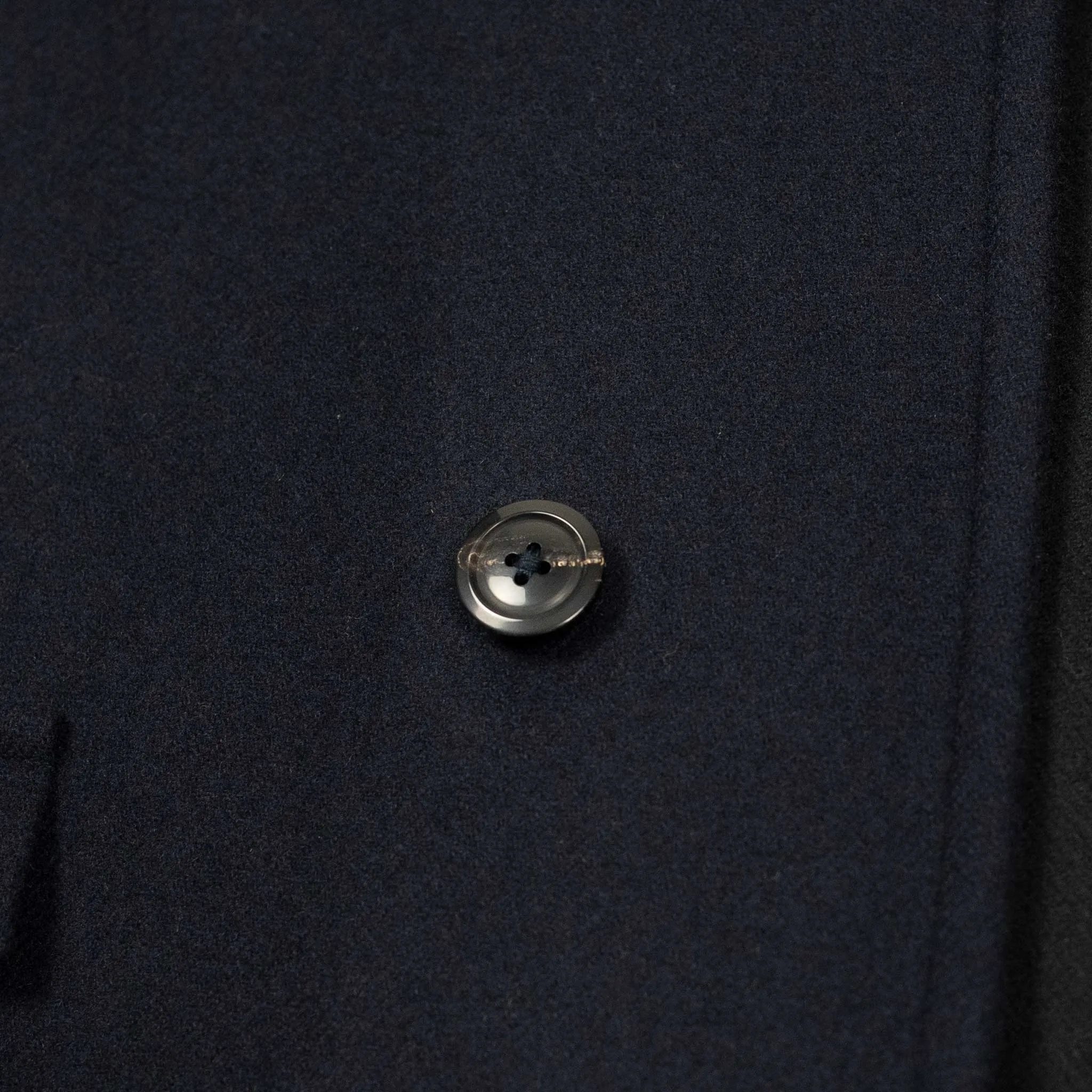 Traveler Coat in navy extra fine reverse cloth melton wool
