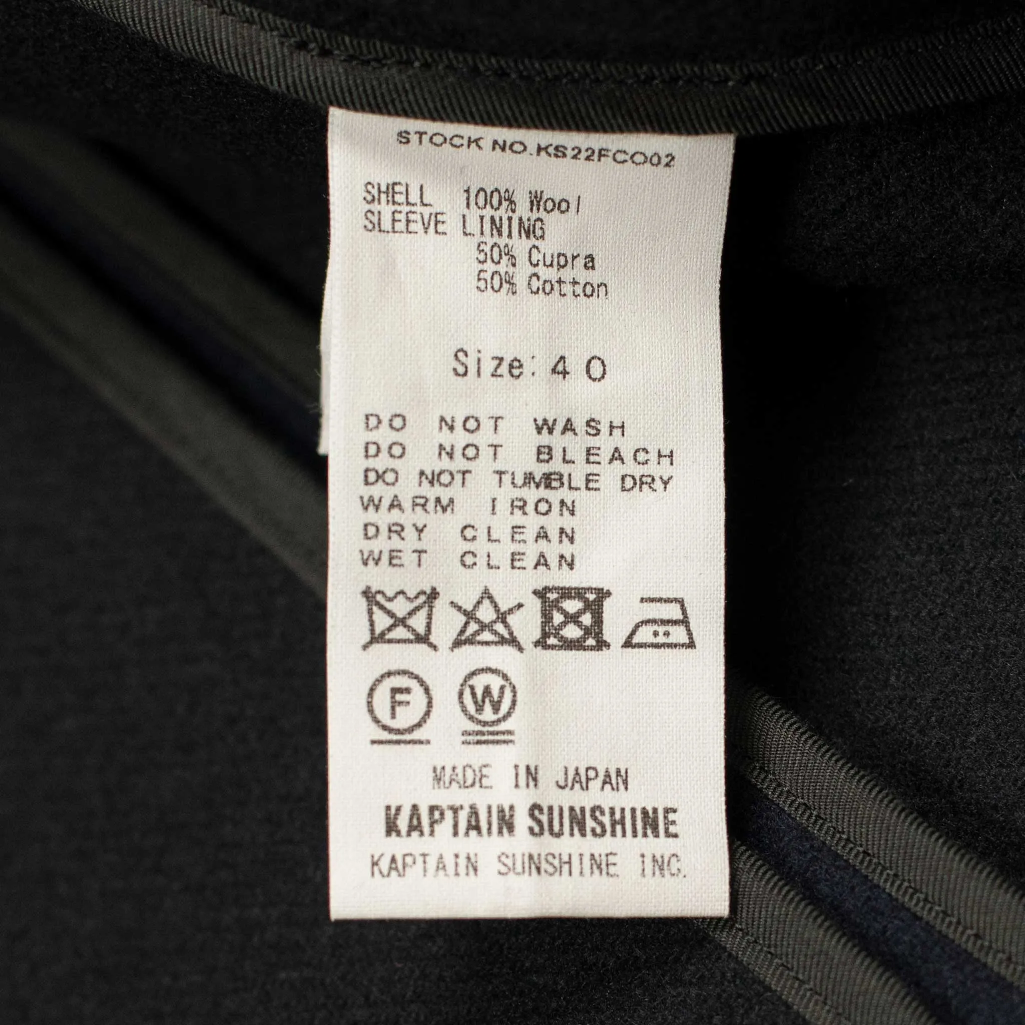 Traveler Coat in navy extra fine reverse cloth melton wool