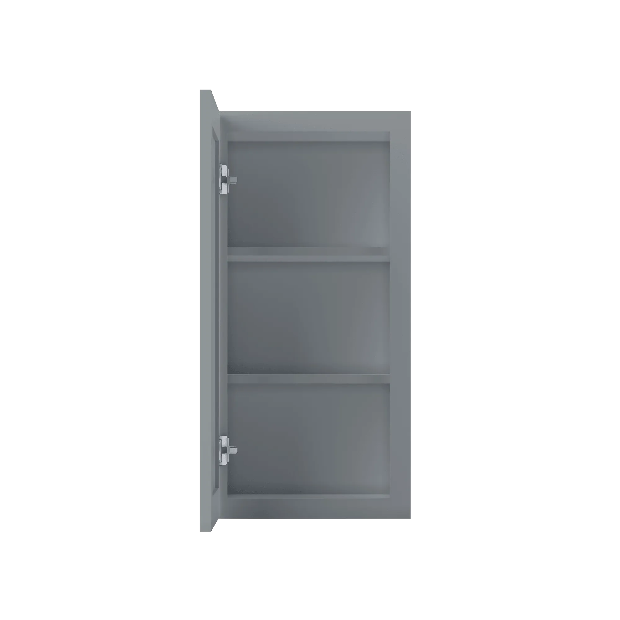 Wall Kitchen Cabinet W1530 Colonial Gray LessCare 15 in. width 30 in. height 12 in. depth